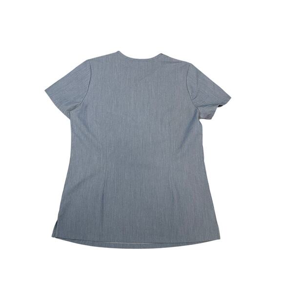 Figs Catarina One-Pocket Scrub Top HEATHERED INDIGO Extra Small - Picture 3 of 5